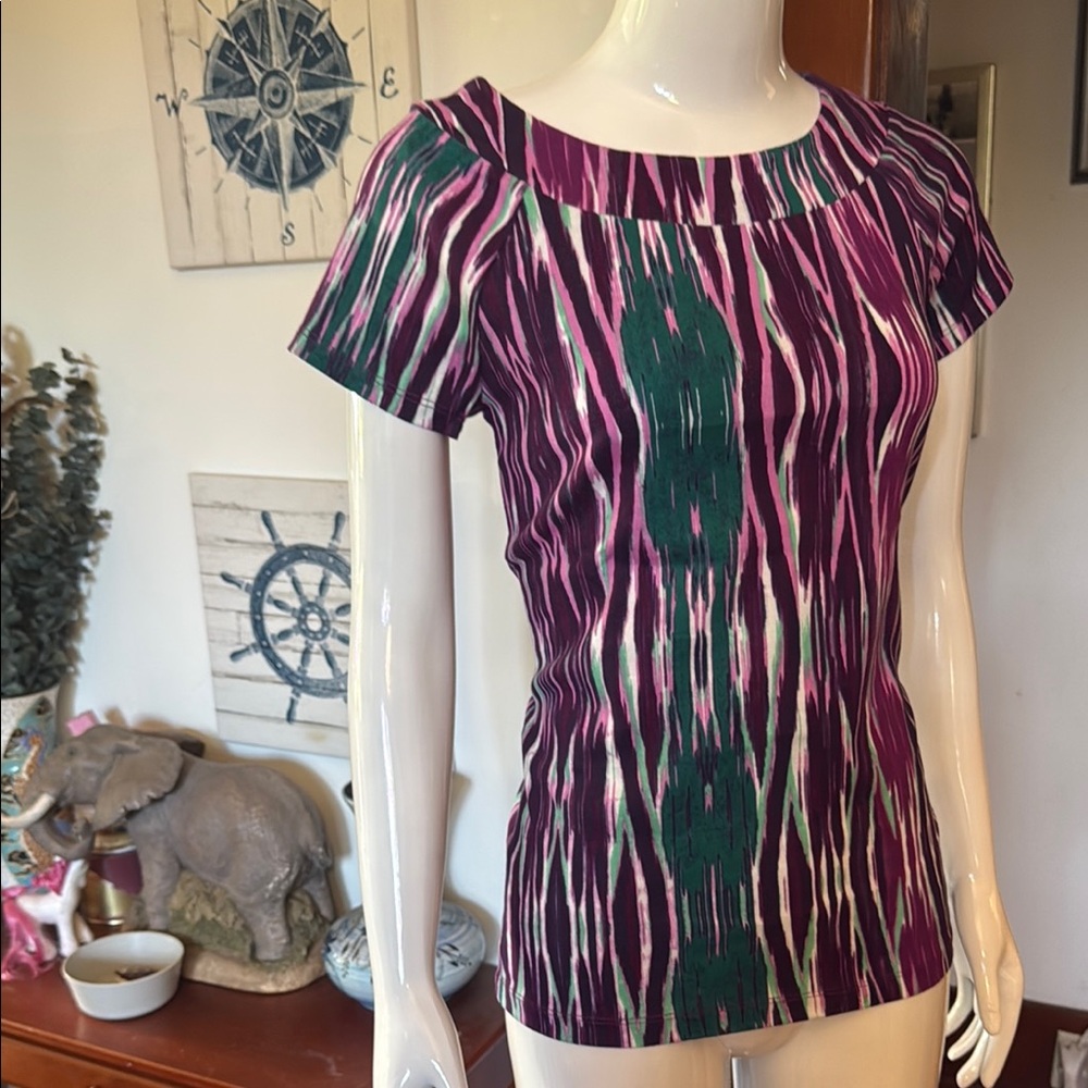 NWT jones NY size small Purple and Green Women's Top